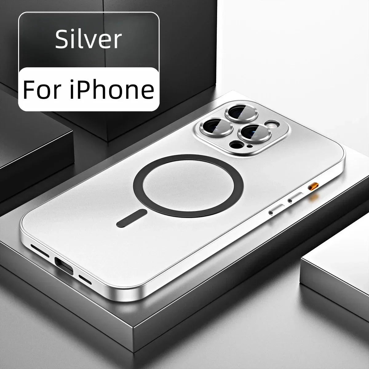 Einfaches Metall-Magnet-Handyhülle für iPhone