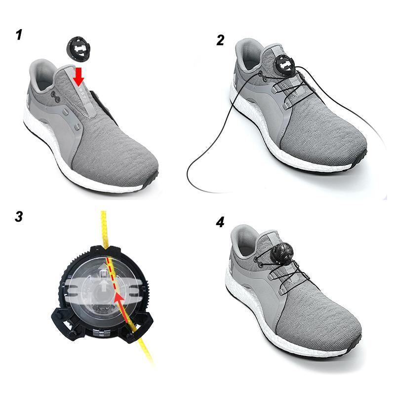 Rotierende automatische Schnalle-Schuhschnürsenkel