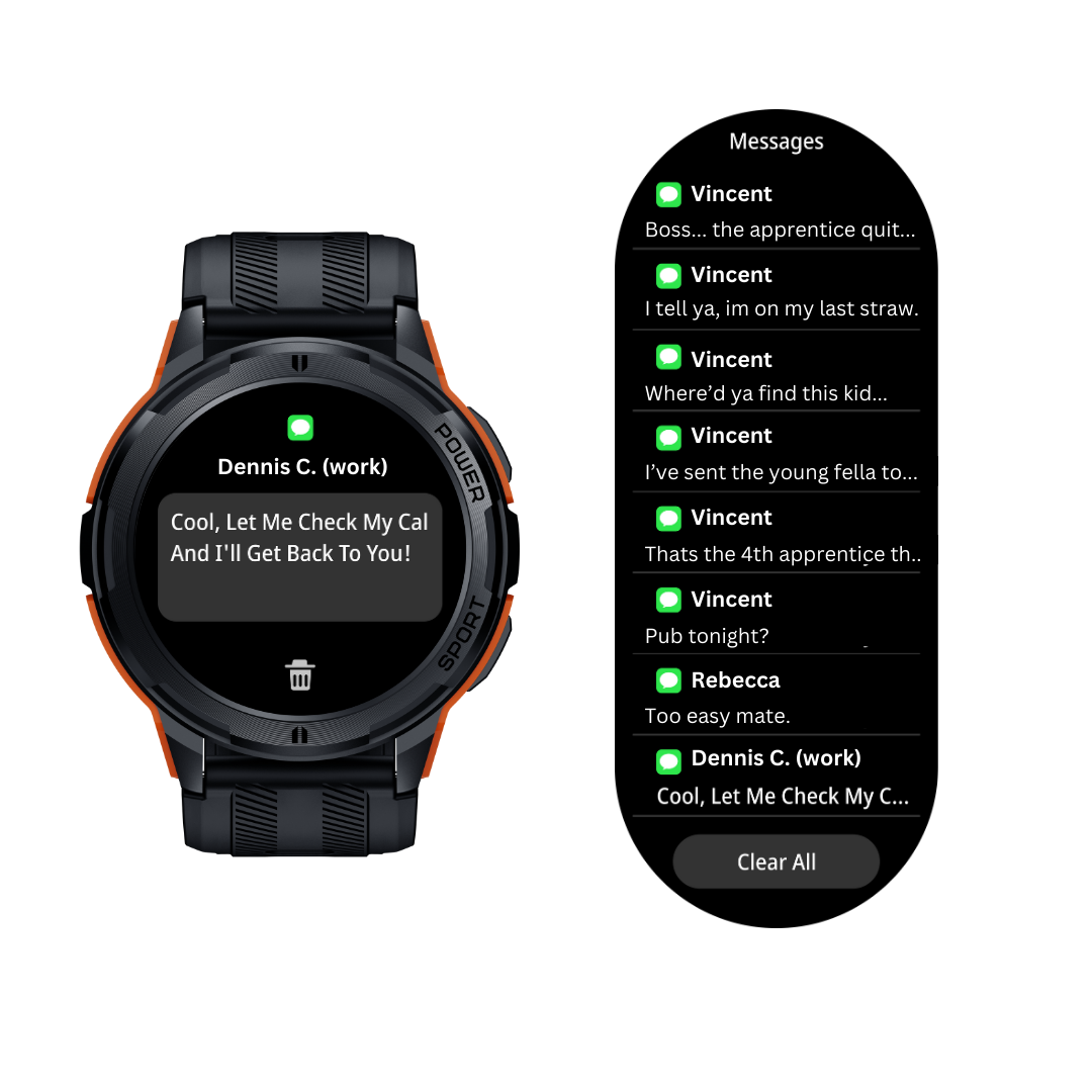 Rugged Smartwatch für Männer - Robuste, unzerstörbare Digitaluhr kompatibel mit iPhone