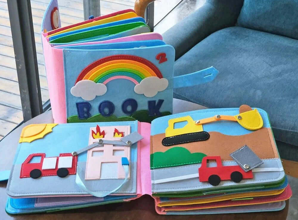 Montessori Filz-Bilderbuch - Abenteuer &amp; Kreativität