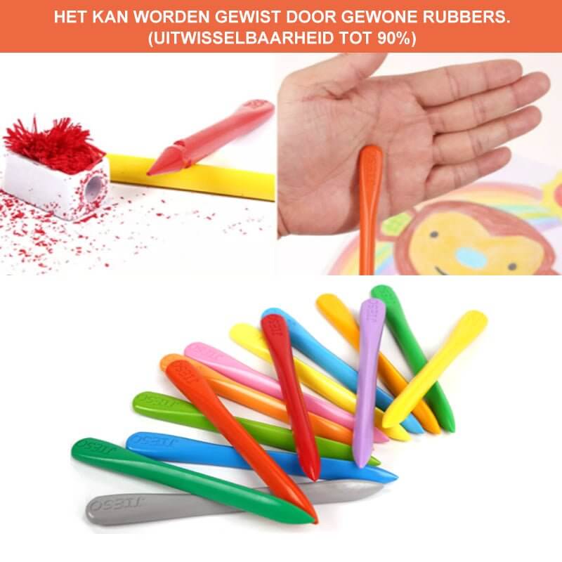 Kreativ-Set - Bunte Wachsmalstifte aus Bio-Materialien
