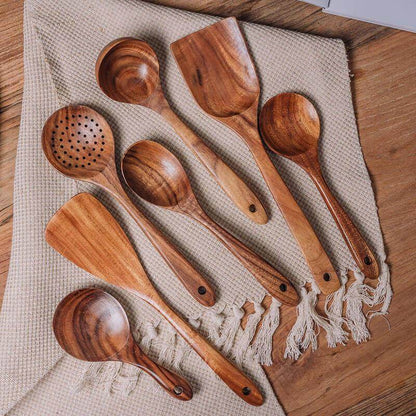 Holz-Küchenhelfer-Set - Natürlich &amp; Langlebig