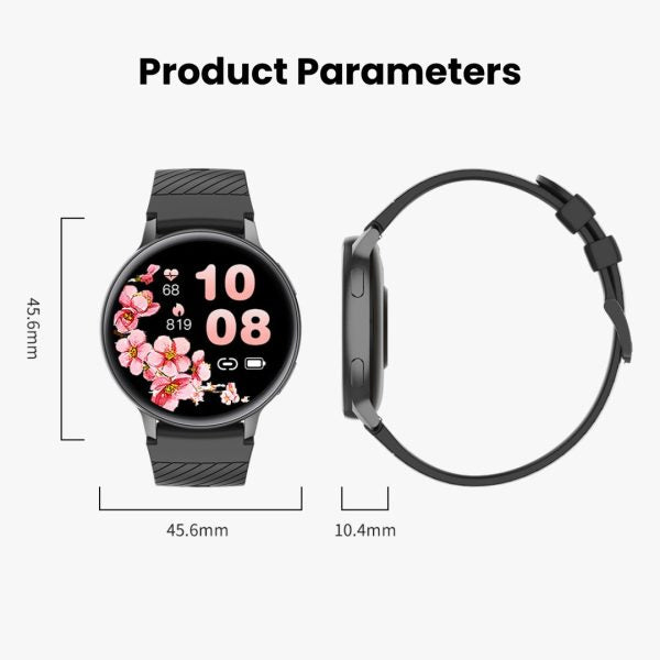 VeroFit Smartwatch mit Anruffunktion, Fitness Tracker, Herzfrequenzmonitor, wasserdichtes Design für Männer und Frauen, kompatibel mit iOS und Android