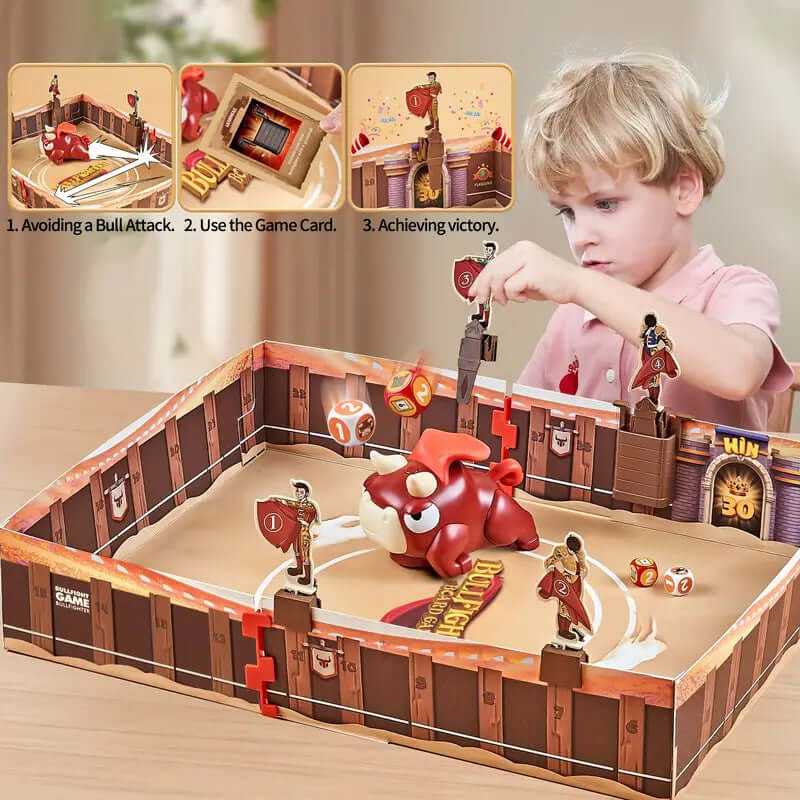 Familien-Brettspiel ToroDash - Actionreiches Stierkampf-Spiel