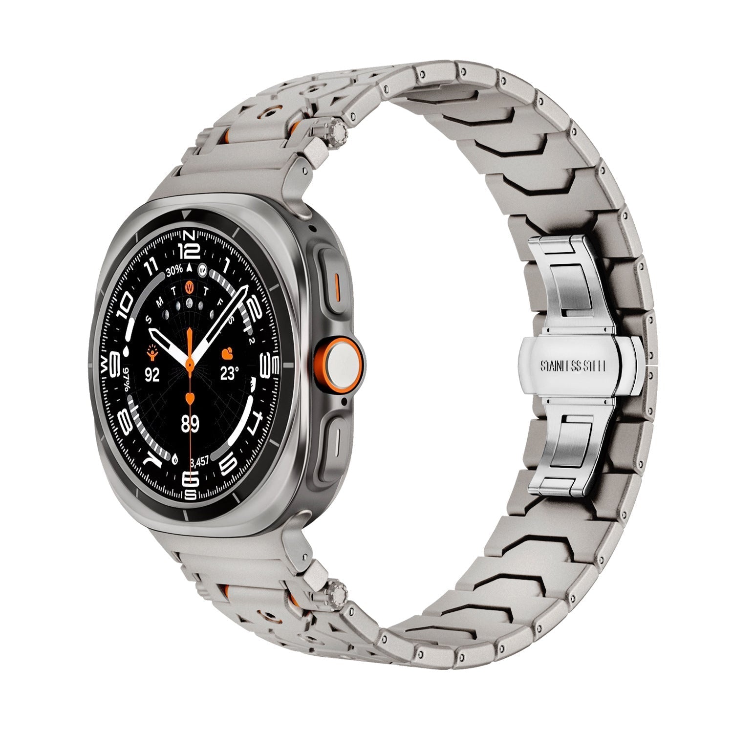 Luxus Edelstahlarmband für Samsung Galaxy Watch Ultra