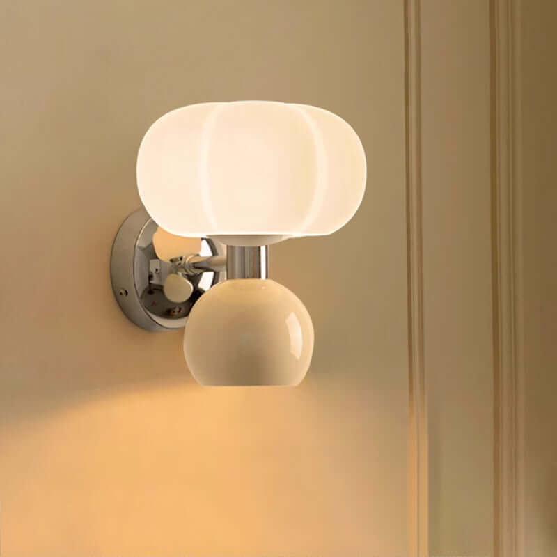 Moderne LED Wandleuchte Creme