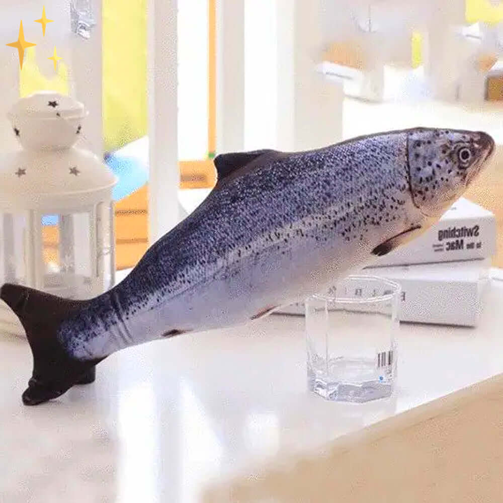 Interaktives Katzenspielzeug Set - 4 Bewegliche Fische