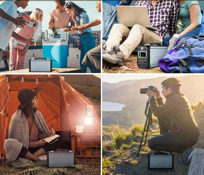 Tragbare Powerstation mit Solarpanel – Mobiler Generator für Camping, Reisen &amp; Notfälle
