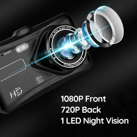 Drahtlose Dashboard-Kamera für Fahrzeug Auto Front und Hintere Doppel