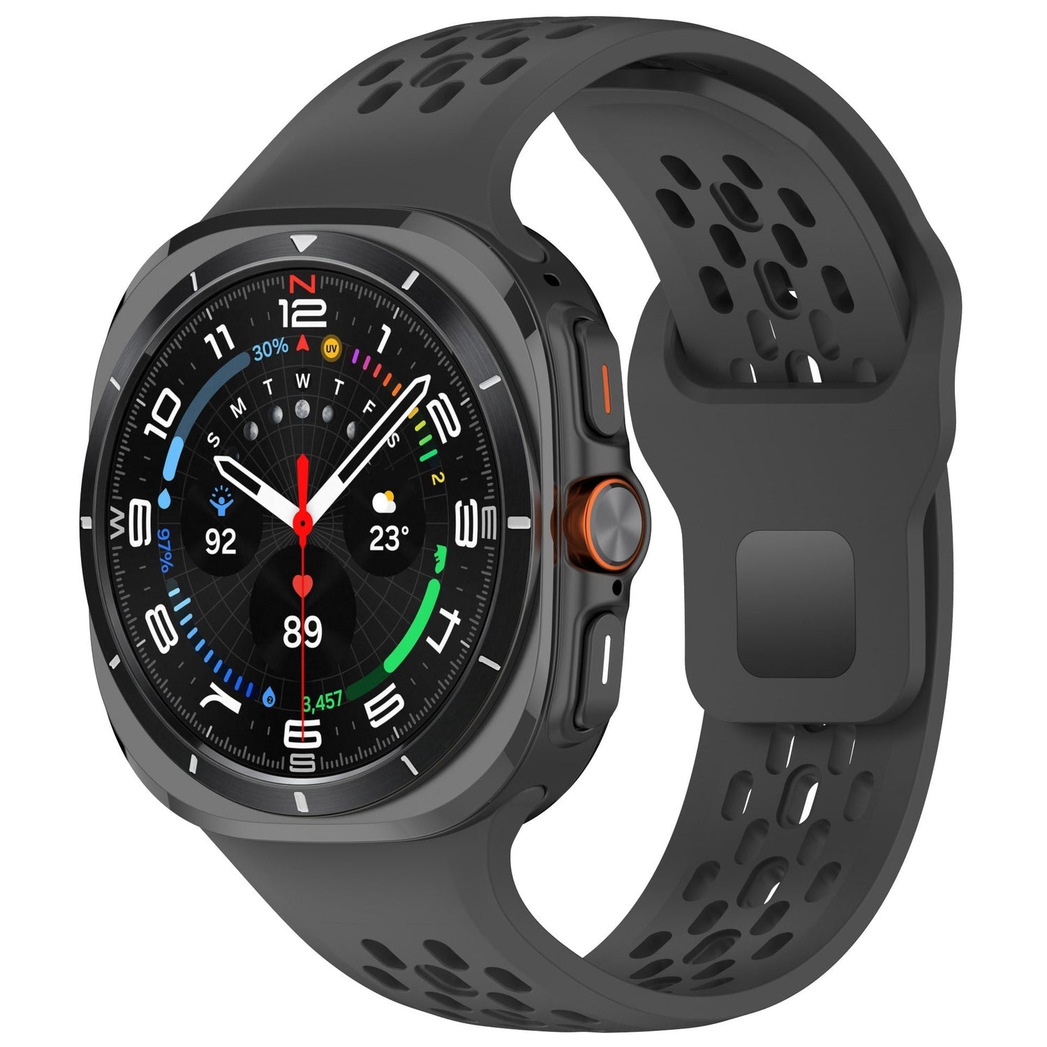 Sport atmungsaktive Silikon Uhrband für Samsung Galaxy Watch7 Ultra 47mm