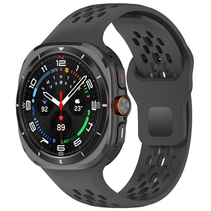 Sport atmungsaktive Silikon Uhrband für Samsung Galaxy Watch7 Ultra 47mm