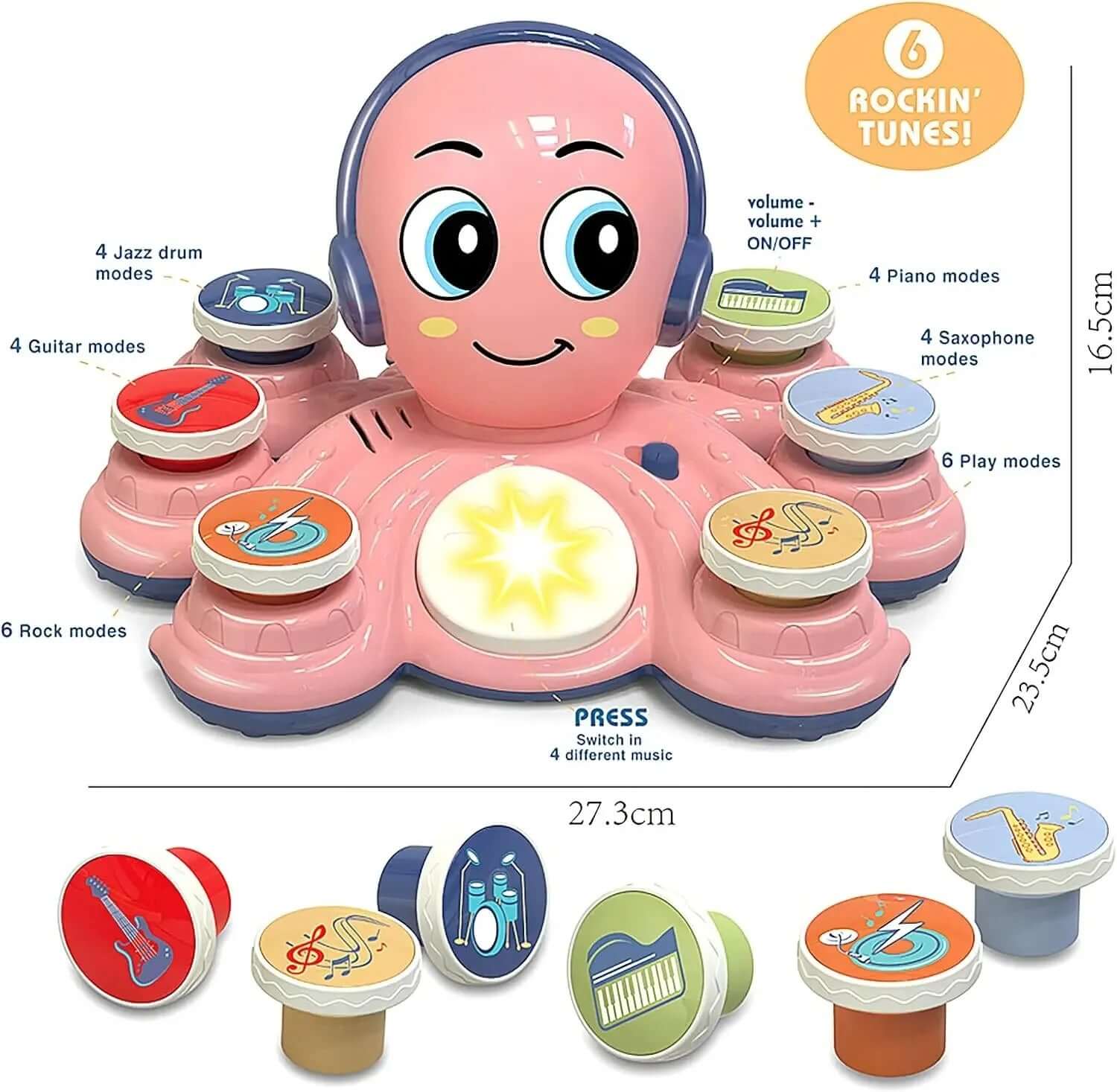 Musicalischer Oktopus für Kinder - Musik, Tanz &amp; Spaß