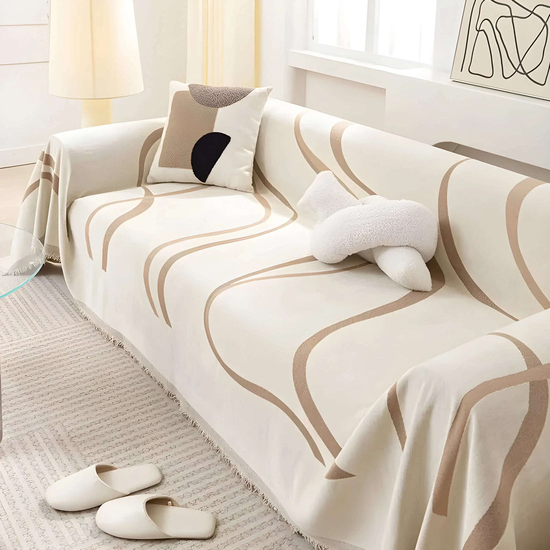 Wendbarer Sofabezug Chenille - Baumwolle