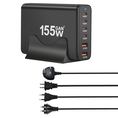 155W GaN 6-Port USB-C Ladegerät
