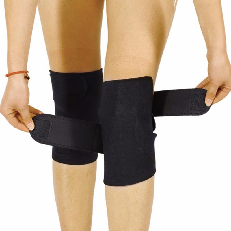 Zelara-1 Paar selbsterhitzendes Turmalin-Magnet-Kniebandage-Stützpolster, Thermotherapie, Outdoor-Sport, Ski, Wandern, warmer Arthritis-Schutz