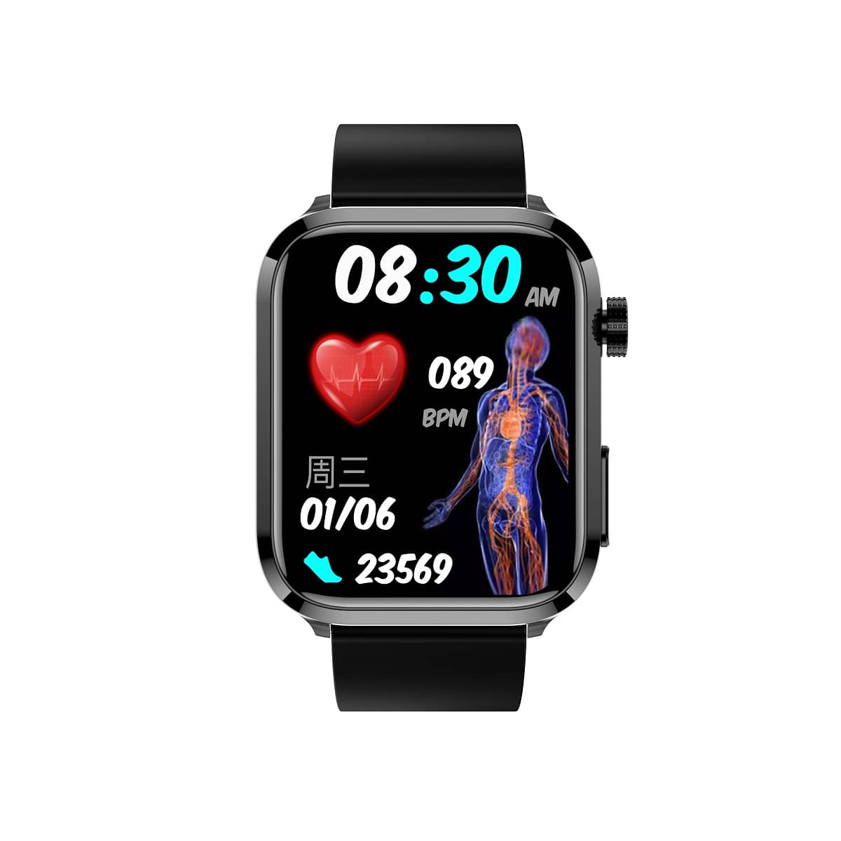 Zelara Lipid-Harnsäure EKG/EKG Blutzucker Blutdruck Gesundheitsmanagement Smart Watch