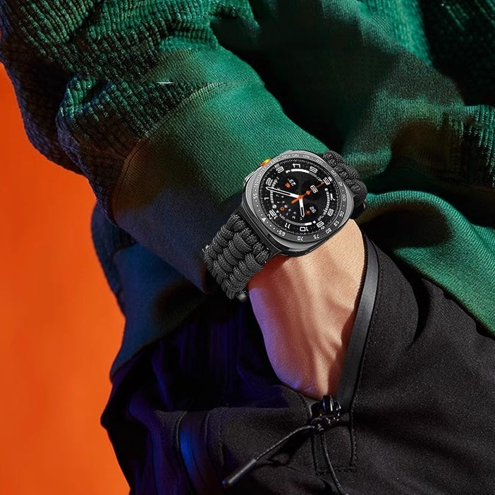 Outdoor nylon woven watch strap for Samsung Ultra Watch
