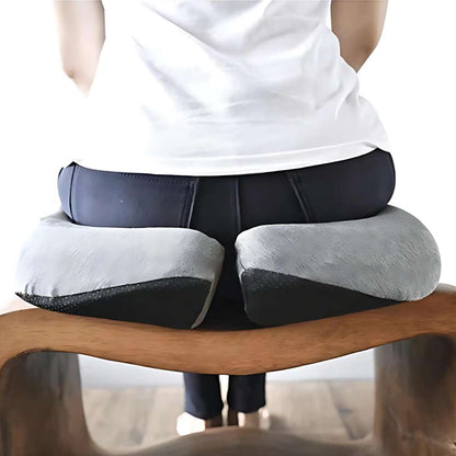 Orthopädisches Komfortkissen-Set zur Schmerzlinderung und Unterstützung der Körperhaltung - Sitz- und Rückenkissen für Büroarbeiter, Senioren und Schwangere