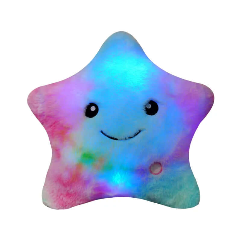 Kinder LED Sternkissen - Nachtlicht &amp; Kuschelfreund