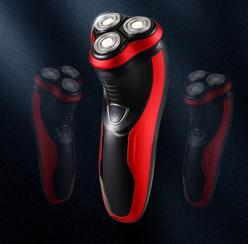 Herren Rasierer Rotary Waterproof Elektrischer Rasierer Pop-Up Trimmer Nass Trocken Kabellos