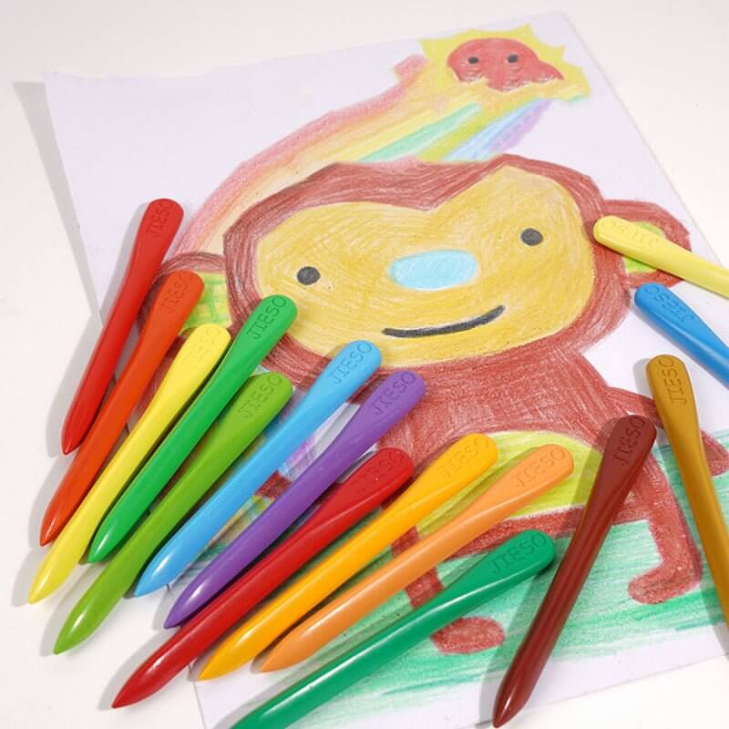 Kreativ-Set - Bunte Wachsmalstifte aus Bio-Materialien