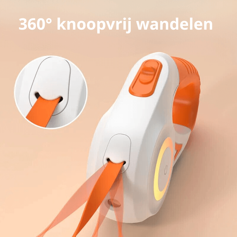 LED Hundeleine mit Taschenlampe, 5m, Leucht-Leine