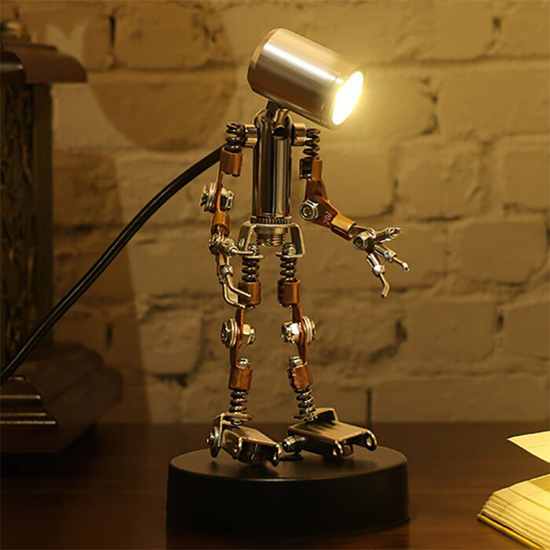 Vintage Steampunk Roboter Schreibtischlampe