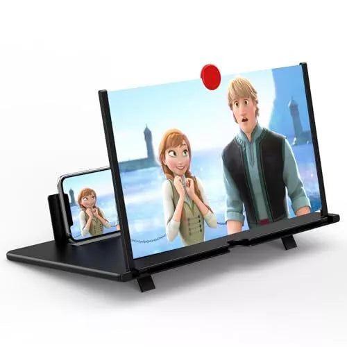 Handy Bildschirmvergrößerer – 10 &amp; 12 Zoll 3D HD Vergrößerungsglas für alle Smartphones