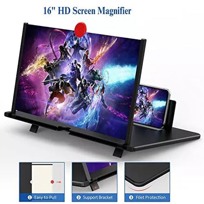 Handy Bildschirmvergrößerer – 10 &amp; 12 Zoll 3D HD Vergrößerungsglas für alle Smartphones