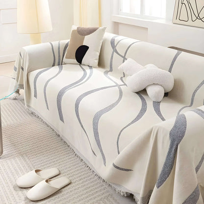 Wendbarer Sofabezug Chenille - Baumwolle