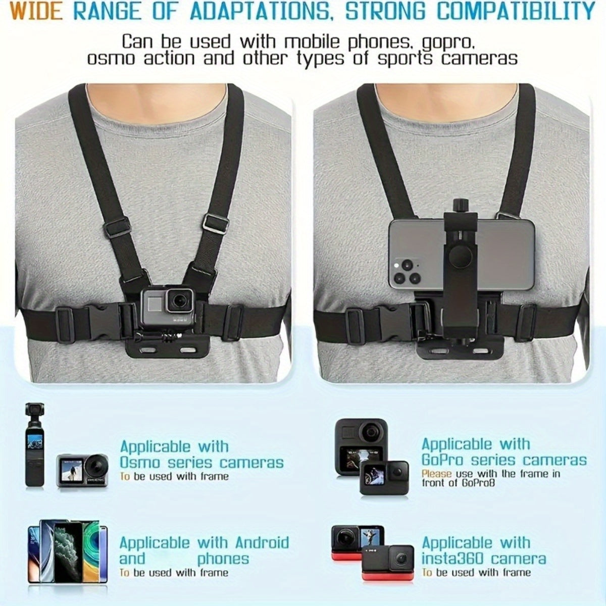 Handsfree Brustgurt – Für Einfaches Filmen und Fotografieren