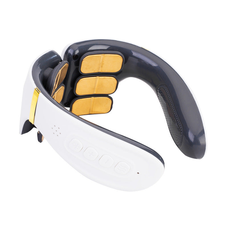 Nacken- und Rückenmassagegerät mit Wärmebehandlung - Tragende Schmerzlinderung für Nacken- und Rückenmuskelentspannung