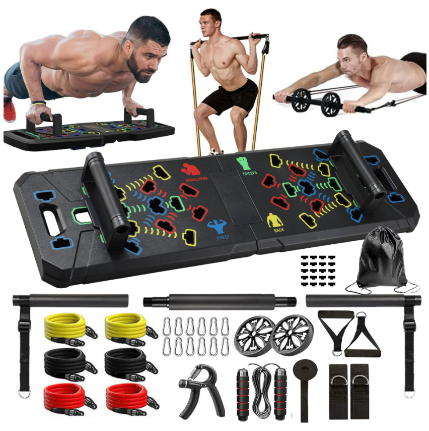 Fitflex - Fitness Set Mit Widerstandsbänder Set, Tragbar Für Zuhause &amp; Unterwegs