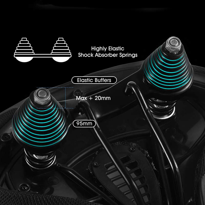 Comforta™ | Breiter Fahrradsattel zur Schmerzlinderung | Ergonomisches Design für maximalen Komfort auf langen Fahrten