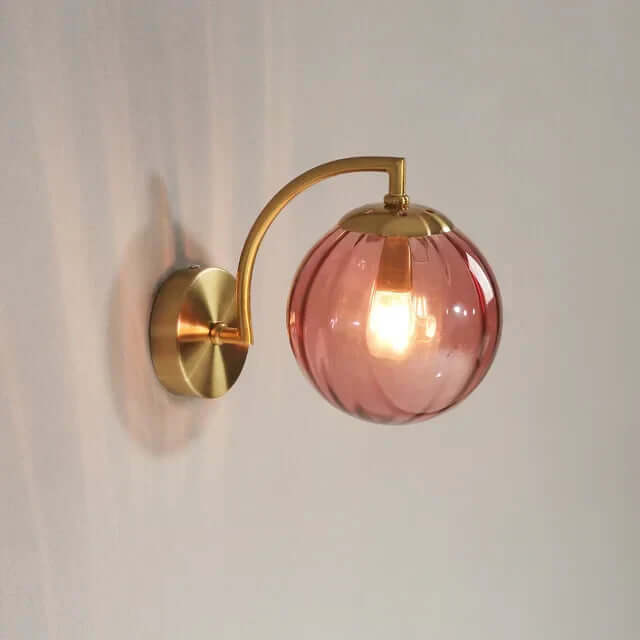 Moderne Glas-Wandleuchte, Warmweiß, 25cm