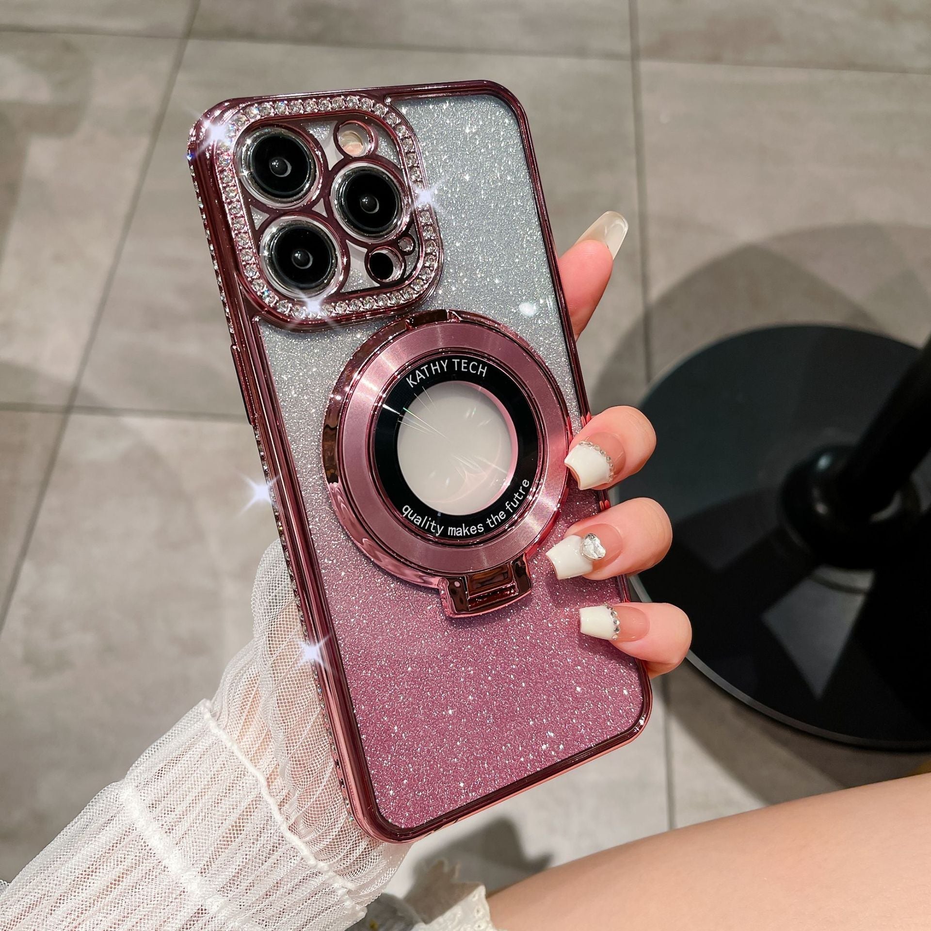 Glitzernde magnetische Handyhülle