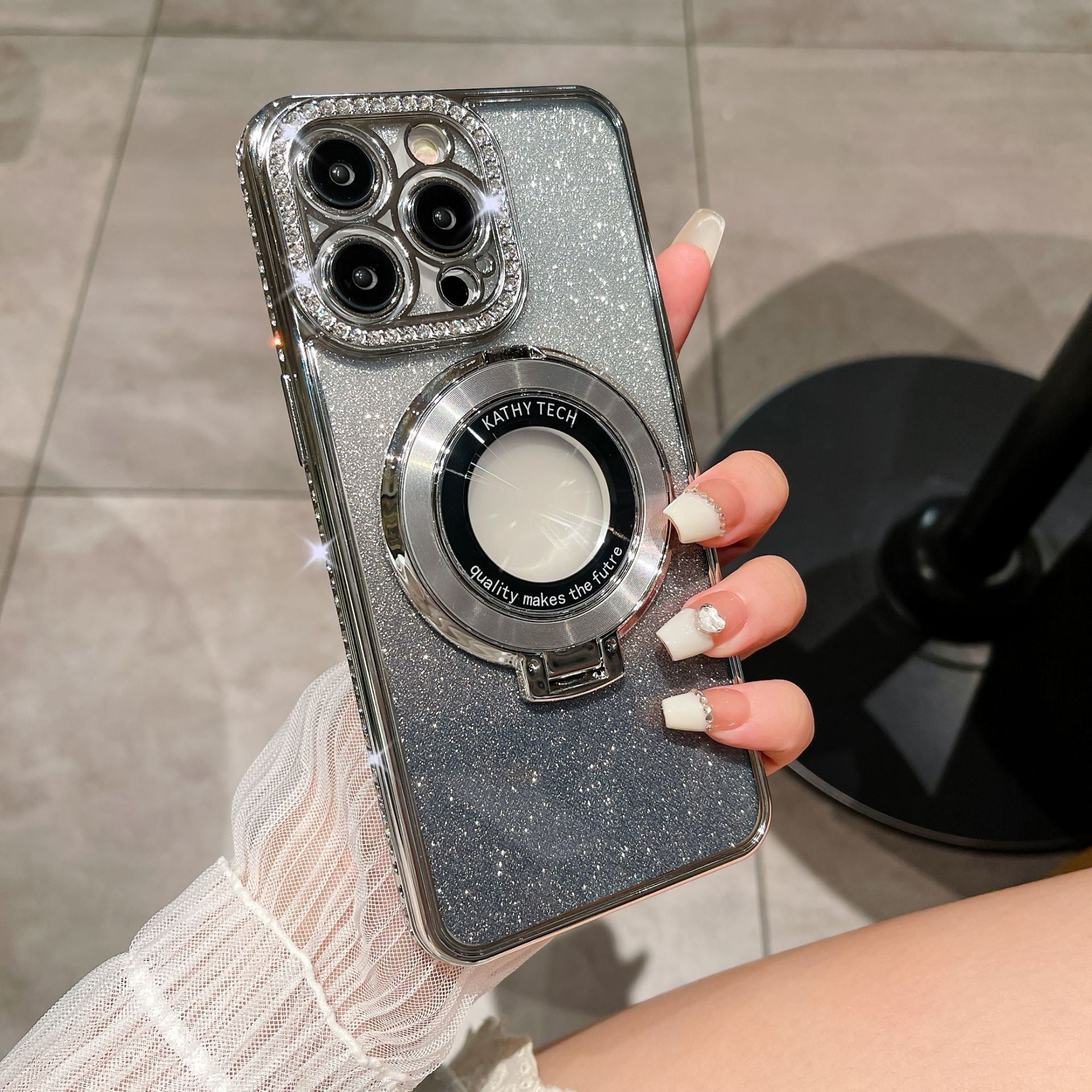 Glitzernde magnetische Handyhülle