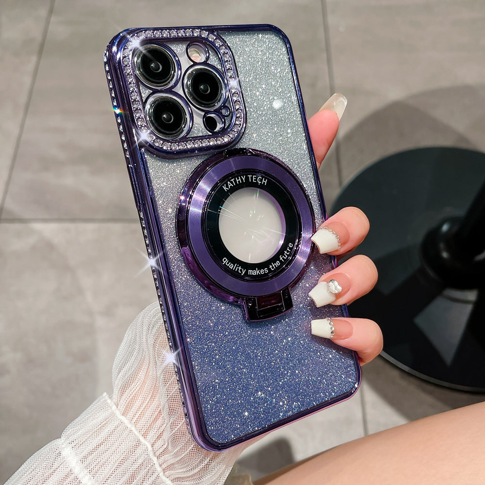 Glitzernde magnetische Handyhülle