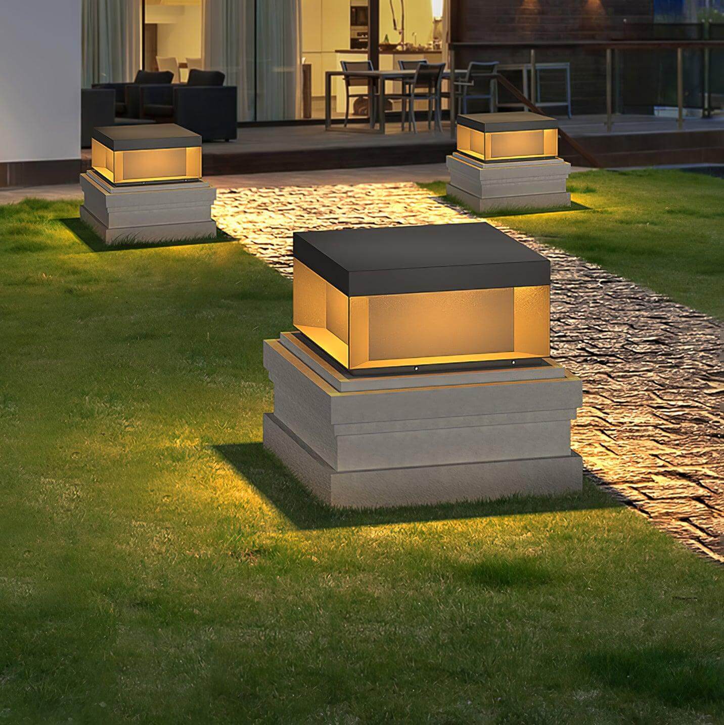 Solar-Außenpfostenleuchte - wetterfest