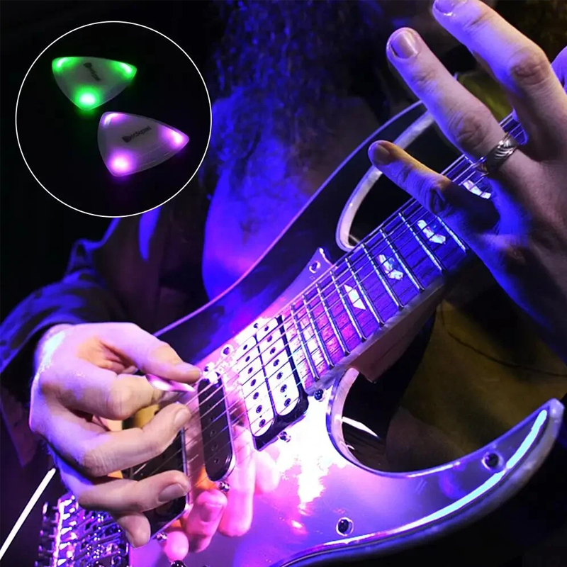 Licht an Gitarre Pick