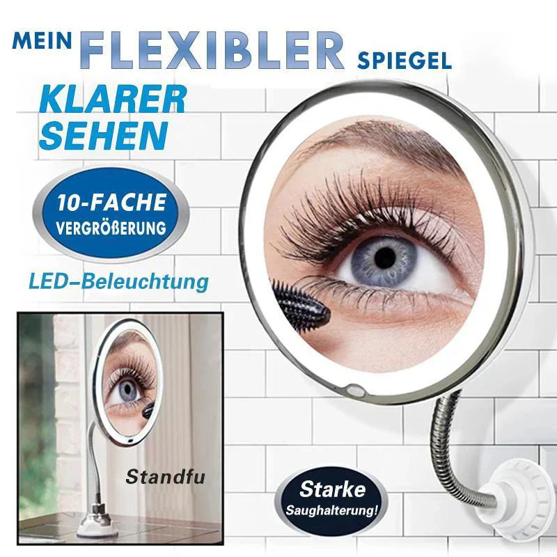 Kosmetischer LED-Spiegel mit 10-facher Vergrößerung