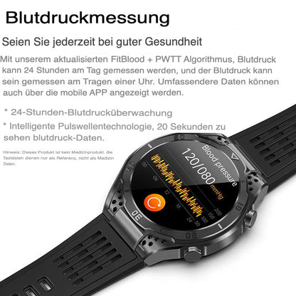 Zelara AMOLED Business ECG/HRV Blutzucker-Gesundheits-Smartwatch