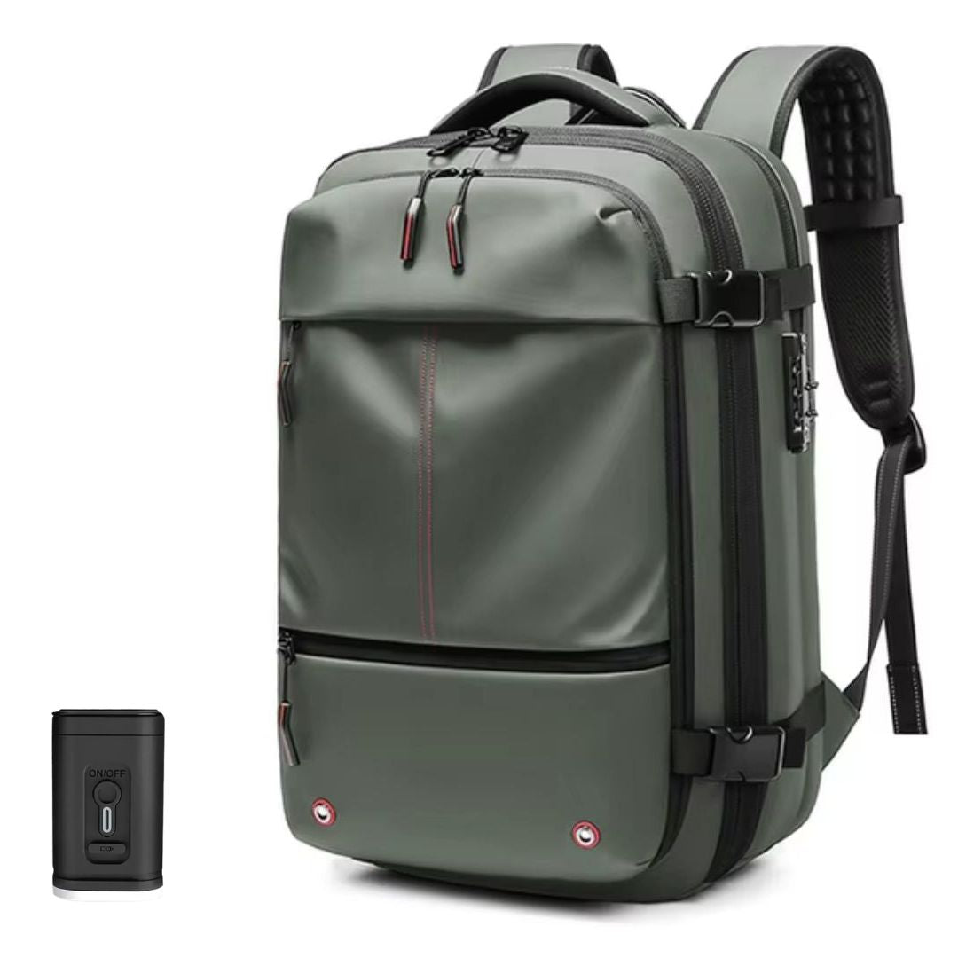 VacPack Rucksack | Platzsparende Tasche für Reisende