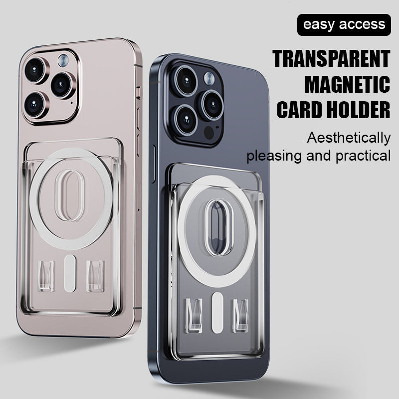 Transparenter magnetischer Kartenhalter