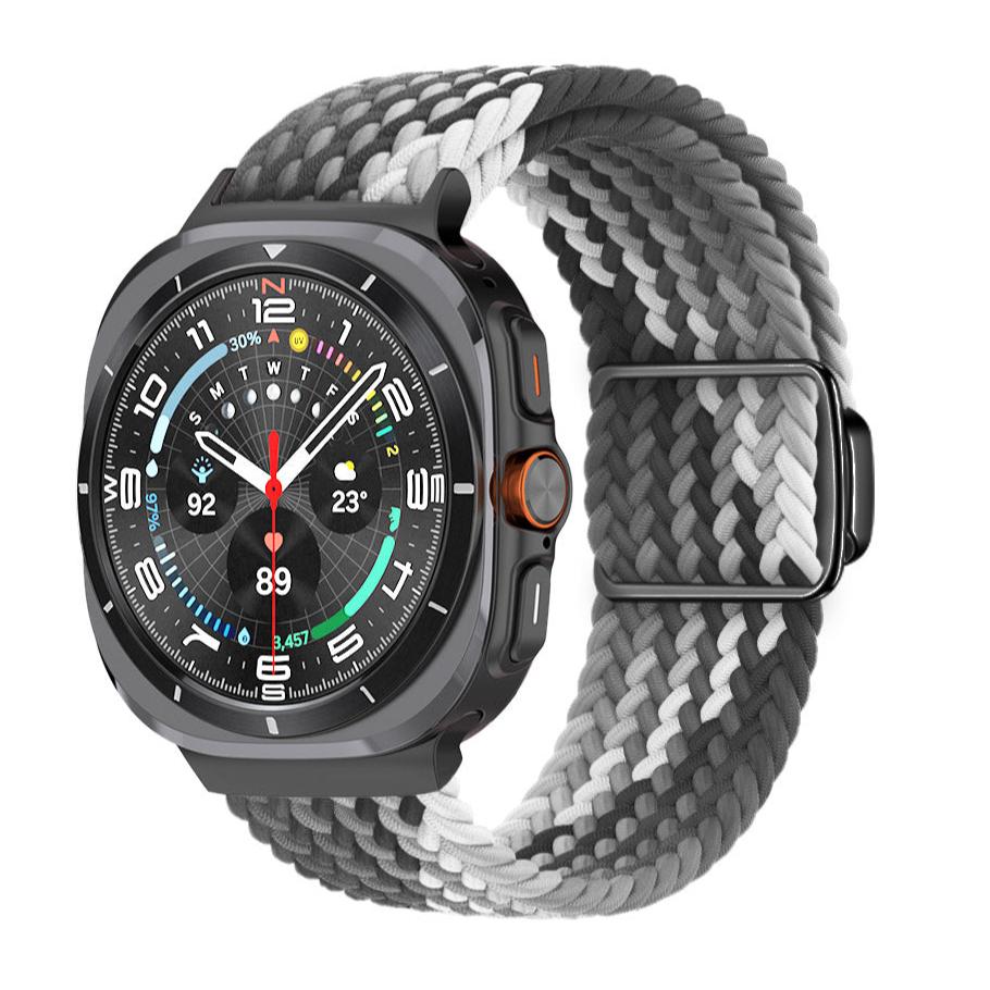 Magnetische Schnalle gewebtes Nylonarmband für Samsung Galaxy Watch Ultra