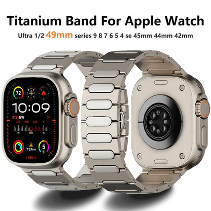 Titanarmband + Schmetterlingsverschluss für Apple Watch Ultra 1/2