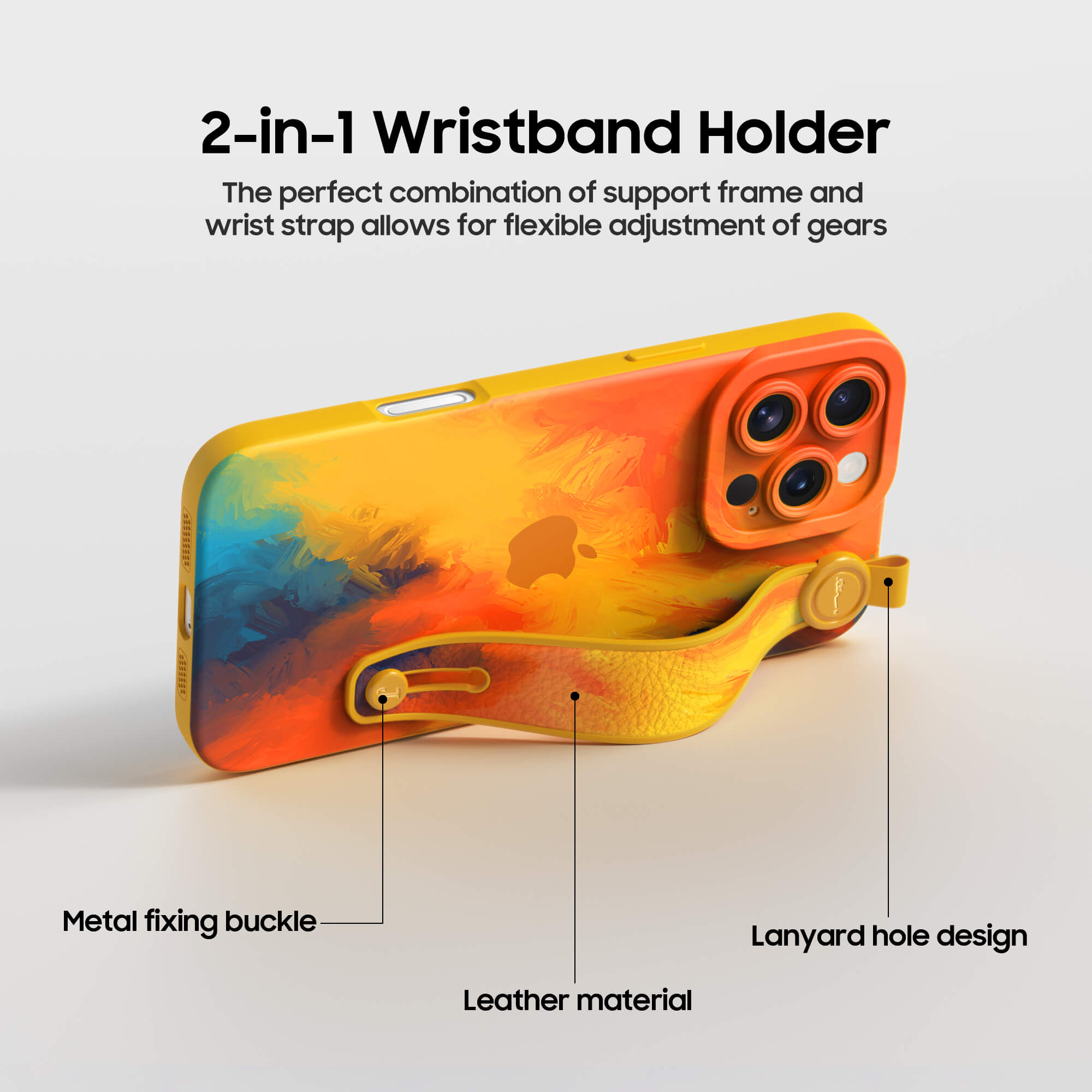 Schwebende Wolken | Multifunktionale Armbandhülle für iPhone-Serie
