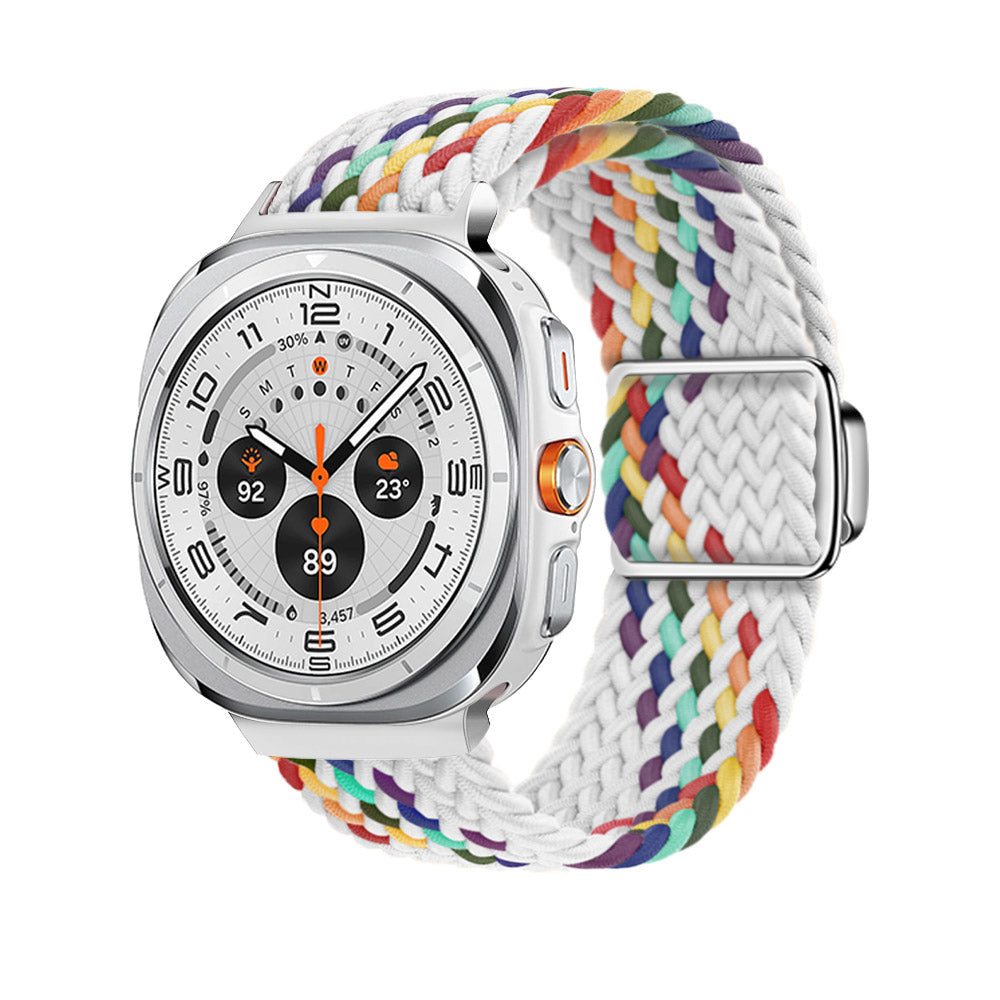 Magnetische Schnalle gewebtes Nylonarmband für Samsung Galaxy Watch Ultra