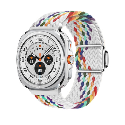Magnetische Schnalle gewebtes Nylonarmband für Samsung Galaxy Watch Ultra