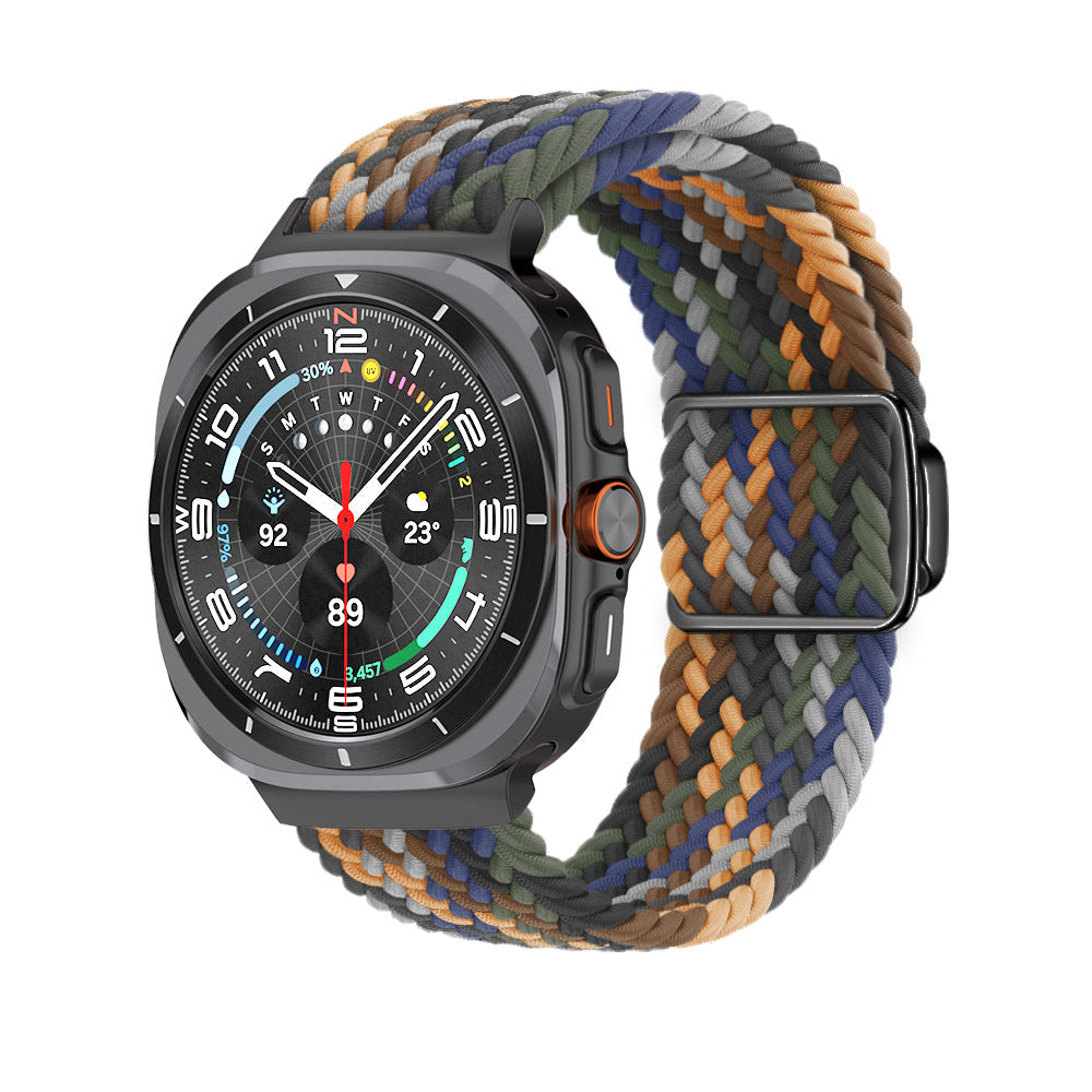 Magnetische Schnalle gewebtes Nylonarmband für Samsung Galaxy Watch Ultra